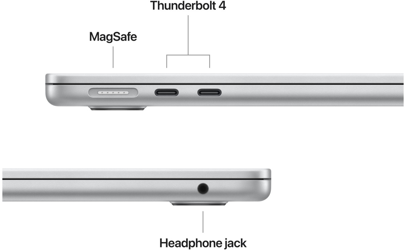 Apple MacBook Air 13-inch M4 Chip 16GB RAM 256GB (Silver) MW0W3XA