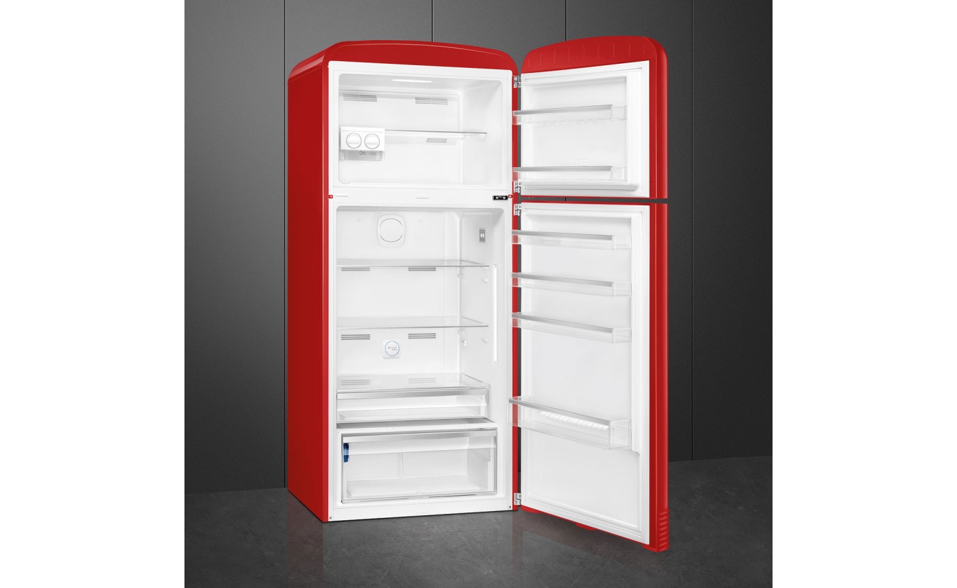 Smeg 524L 50s Style Retro Top Mount Fridge (Red) FAB50RRD5AU