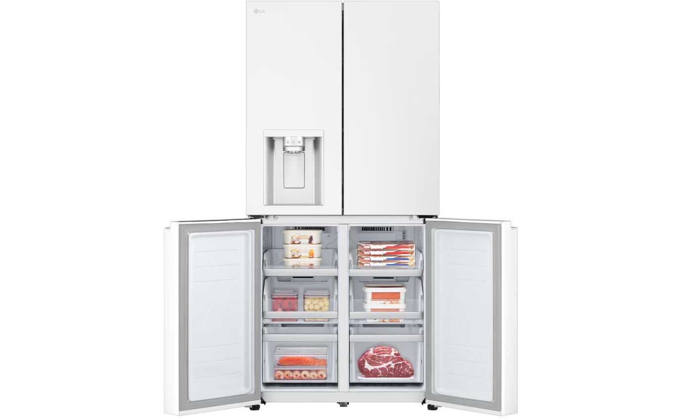 LG 506L Quad Door Fridge (White) GFL500MWH