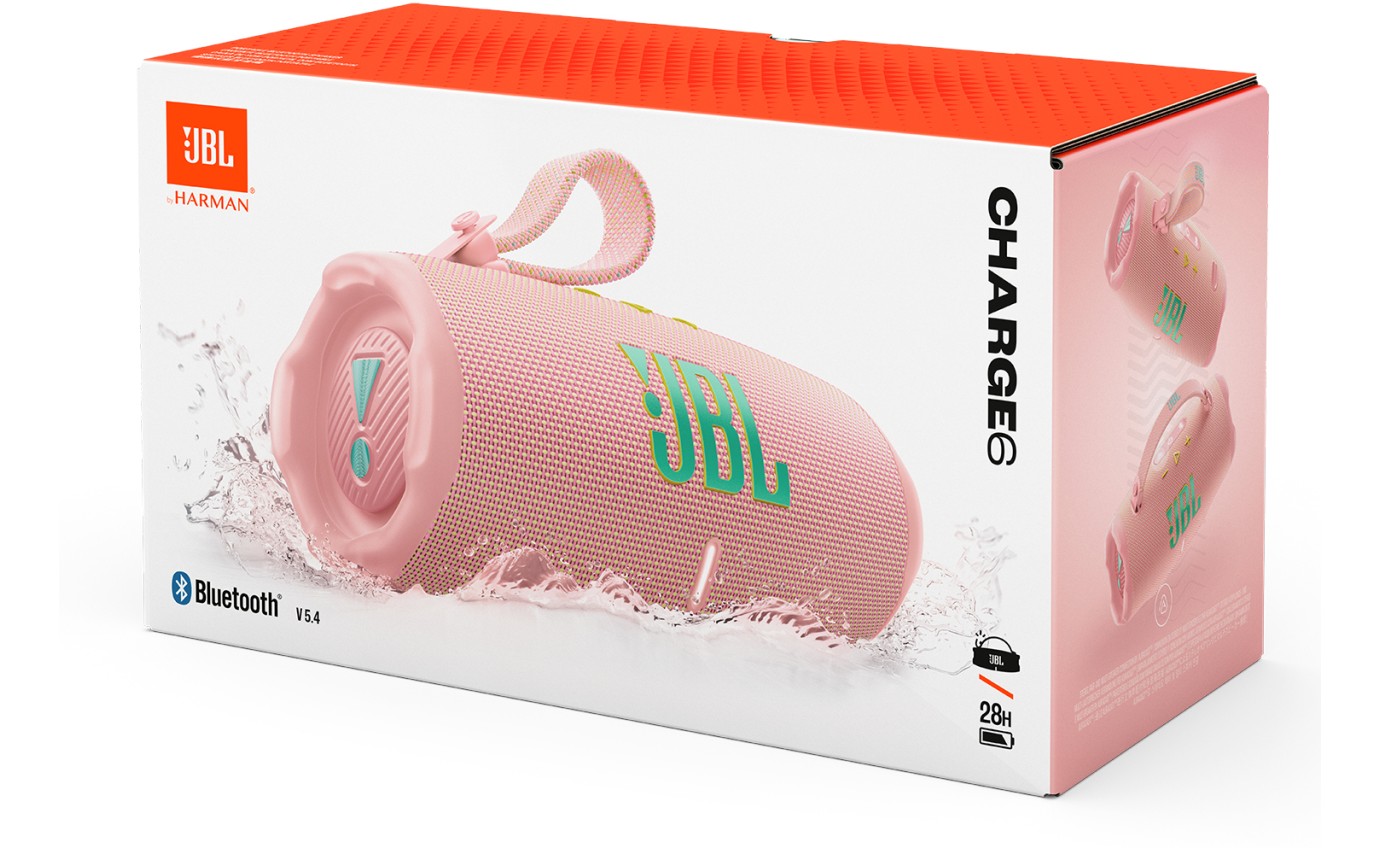 JBL Charge 6 Portable Speaker (Pink) JBLCHARGE6PINK