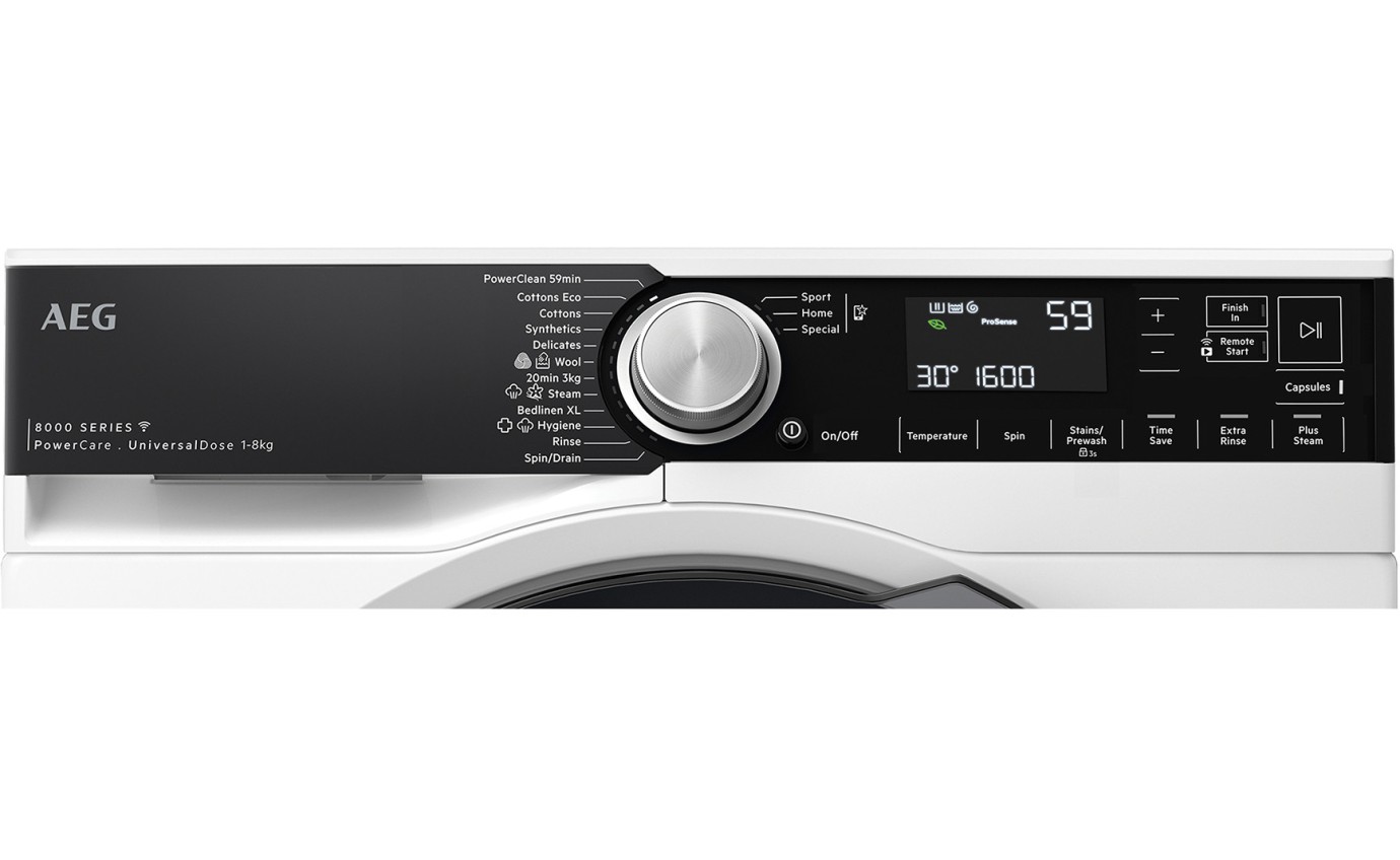 AEG 8kg 8000 Series Front Load Washer with UniversalDose LF8584M8O