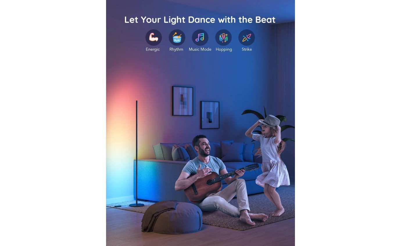 Govee RGBICW Corner Floor Lamp (Matter) H8076E13