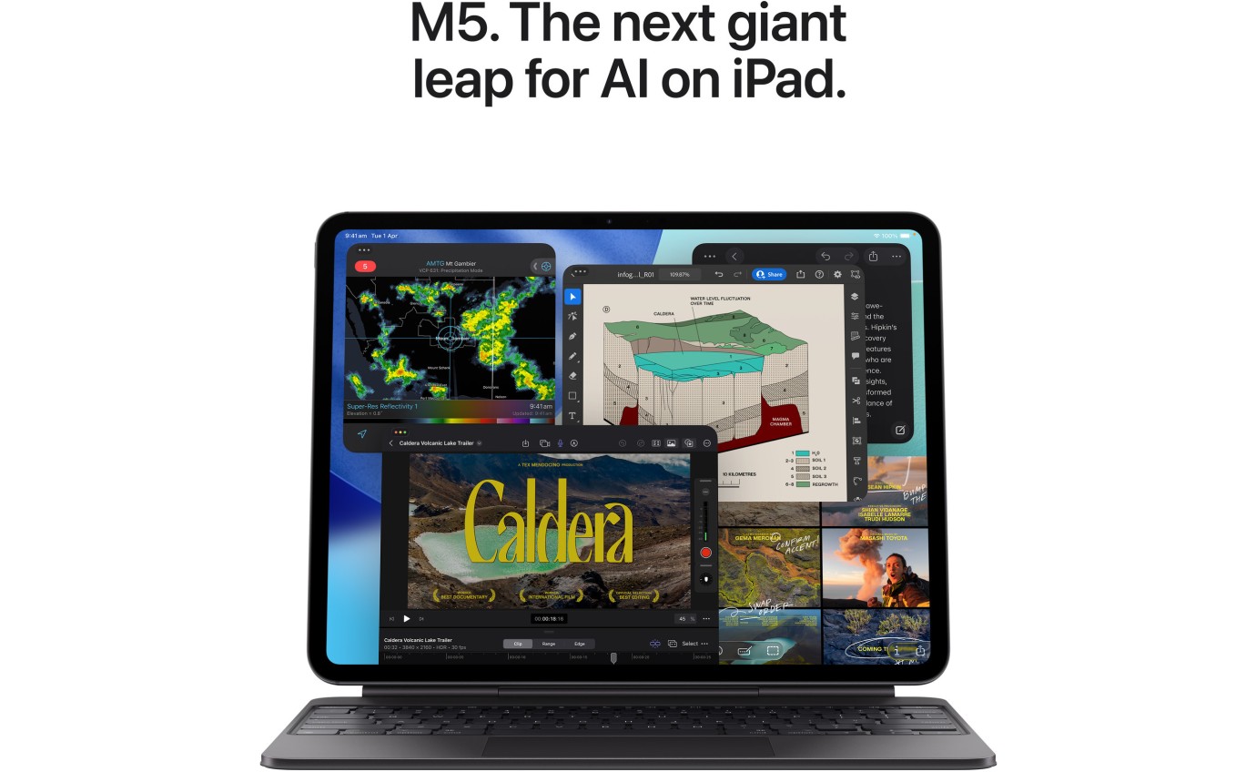 Apple iPad Pro 13-inch M5 1TB Wi-Fi + Cellular with Nano-Texture Glass (Space Black) ME8G4XA