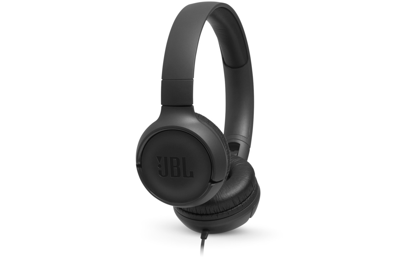 JBL Tune 500 Wired On-Ear Headphones JBLT500BLK