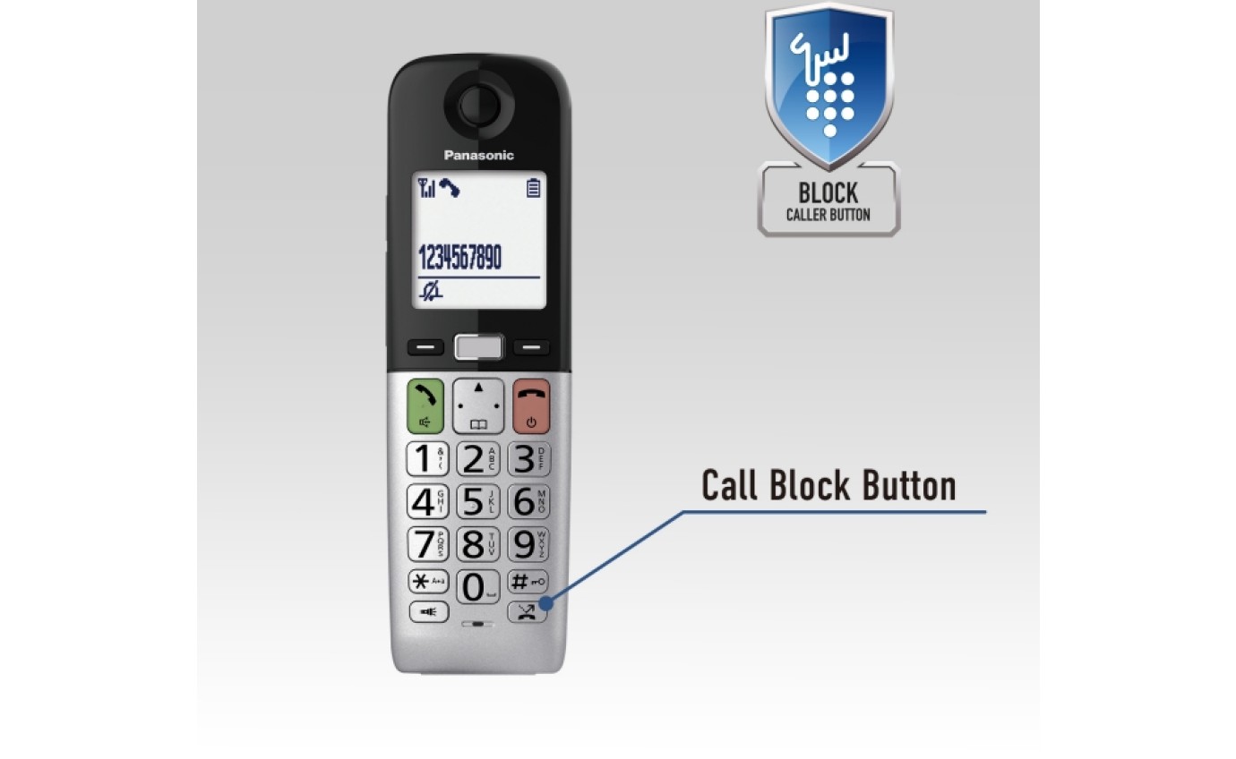 Panasonic DECT Twin Handset Digital Cordless Phone with Answering Machine KXTGU432AZB