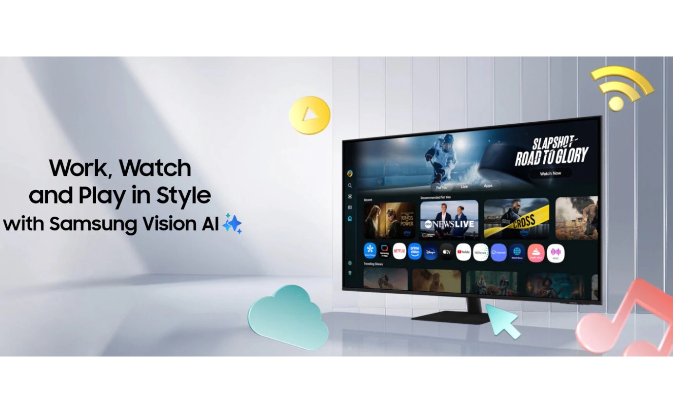 Samsung 43 inch M7 M70F 4K Smart Monitor with Remote LS43FM702UEXXY