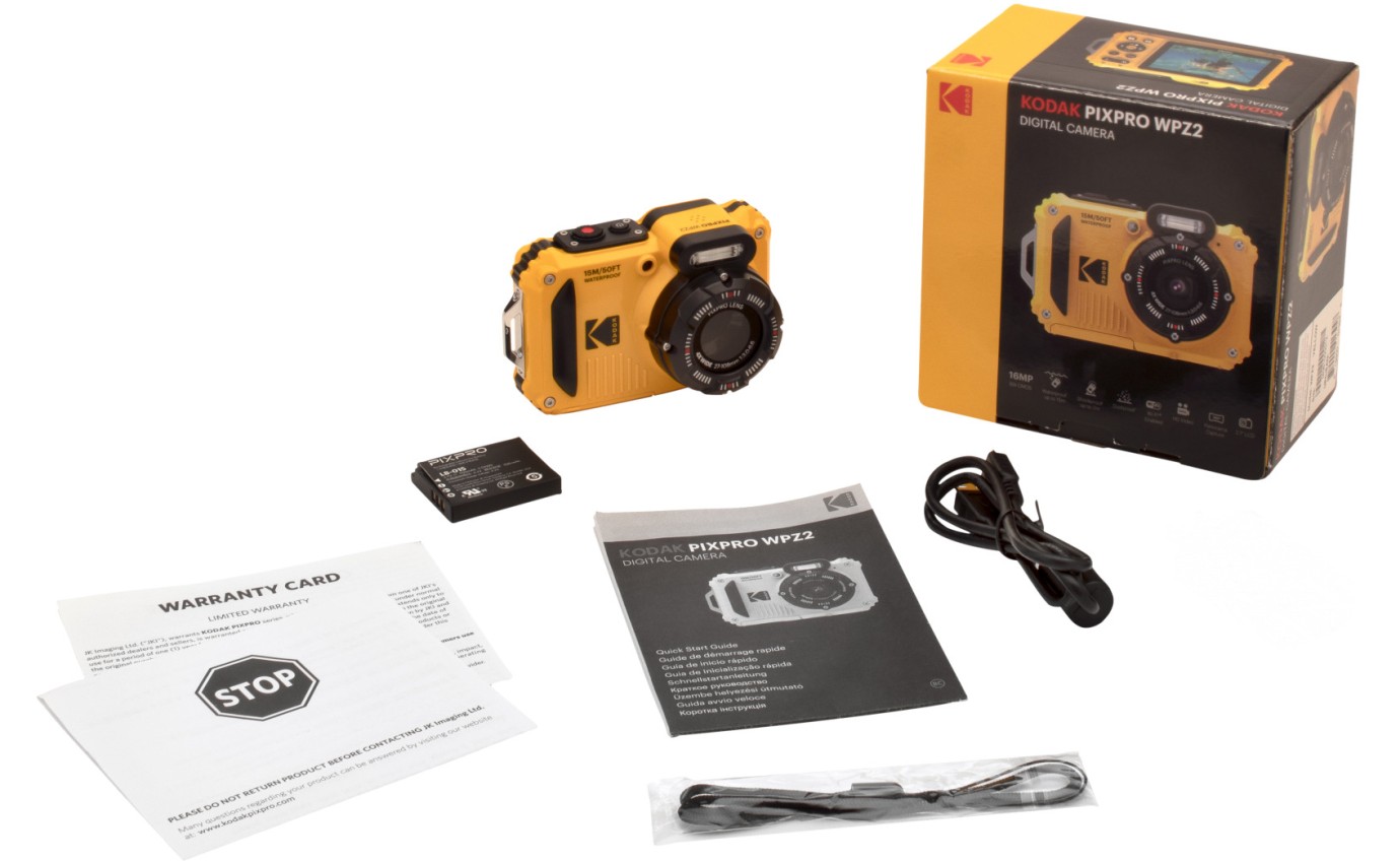 Kodak Pixpro WPZ2 Waterproof Digital Compact Camera (Yellow) WPZ2YL