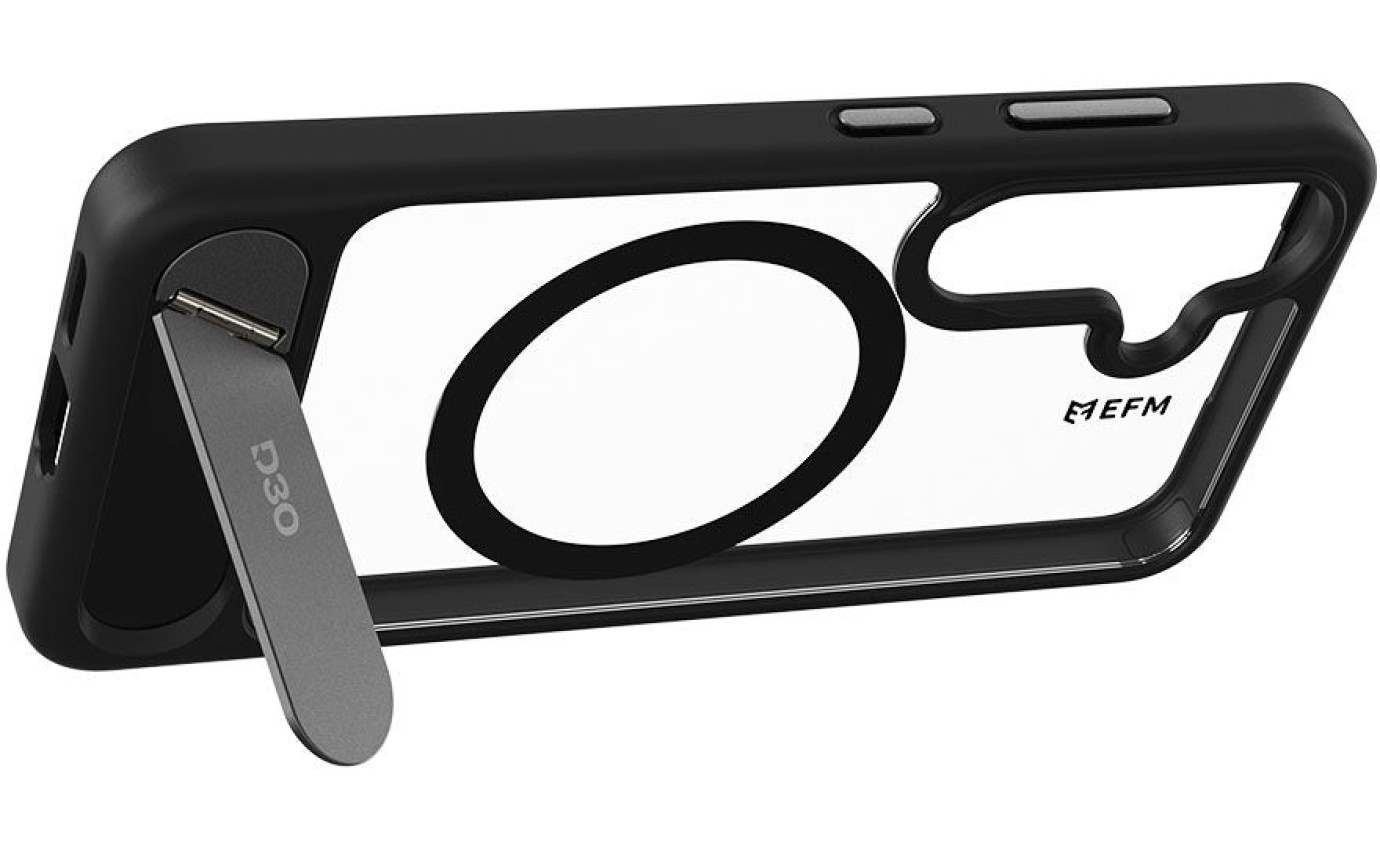 EFM Alta Case with D3O&reg; Bio for Samsung Galaxy S25+ (Black/Clear) EFCTASG295BLA