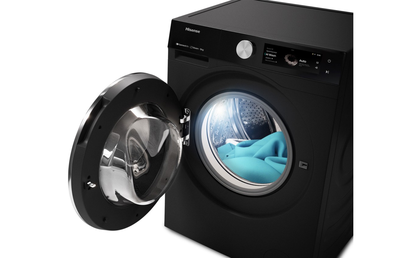 Hisense 12kg Series 9 Front Load Washing Machine (Charcoal Black) HWFS1214PB