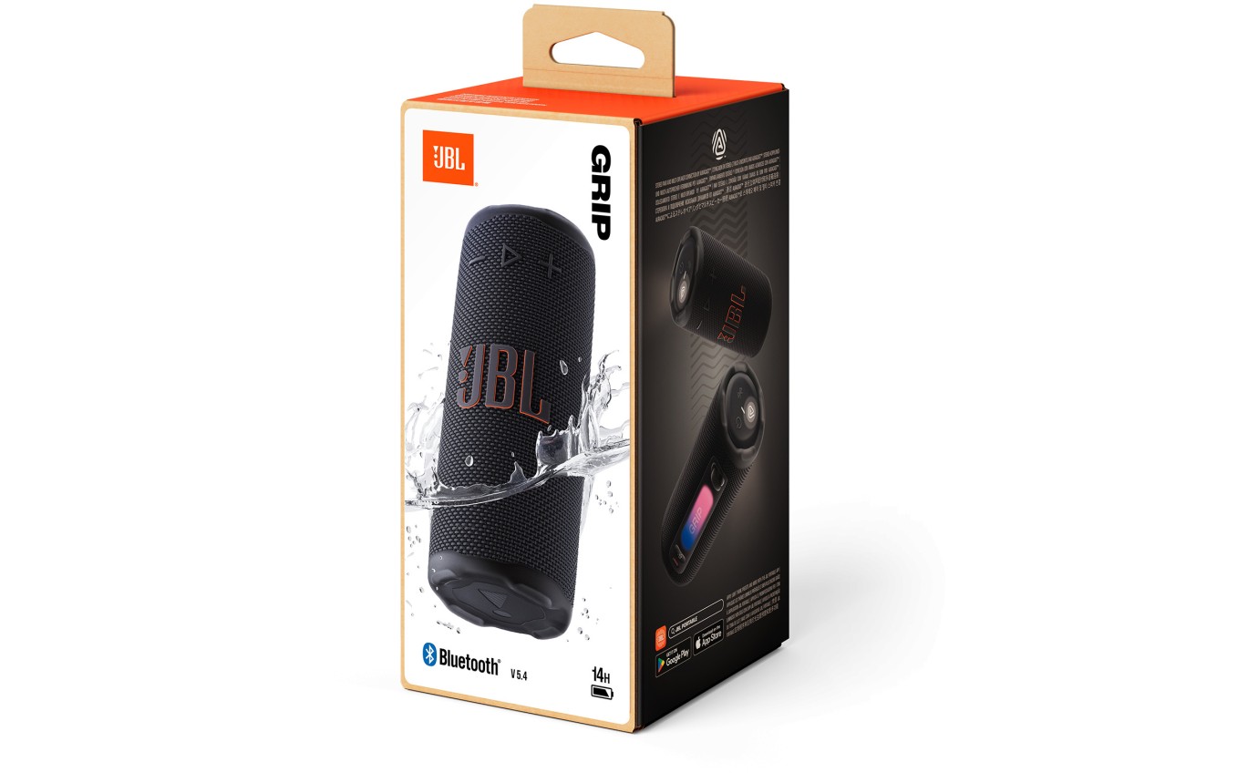 JBL Grip Compact Portable Bluetooth Speaker (Black) JBLGRIPBLK