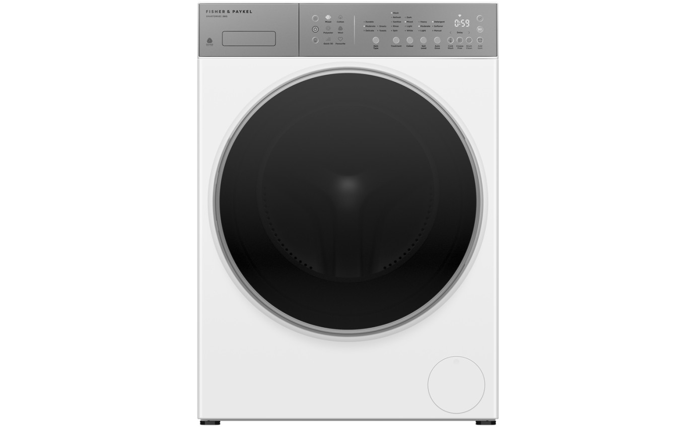 Fisher & Paykel 8kg Series 5 Contemporary Front Loader Washing Machine (White) WH8060J5