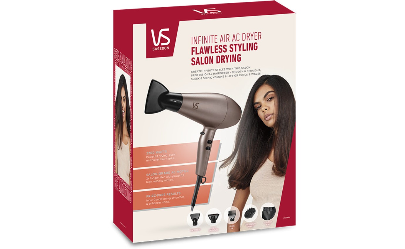 【新品未使用】VS SASSON BLDCHAIR DRYER 3Q Compact Digital Dryer | VS Sassoon Australia