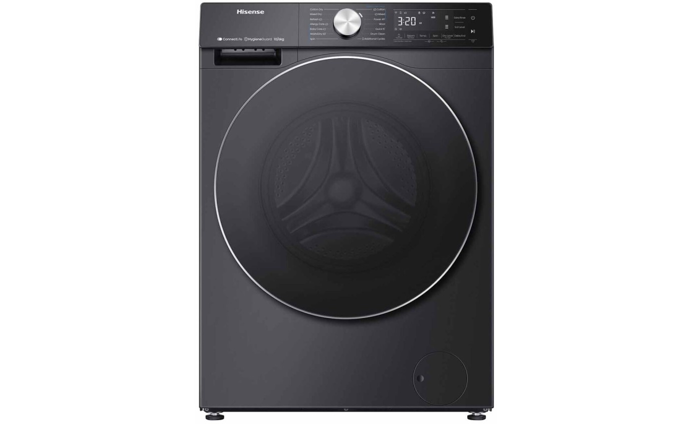 Hisense 10kg/6kg Series 7 Front Load Washer Dryer Combo (Charcoal Black) HCF7S1014B