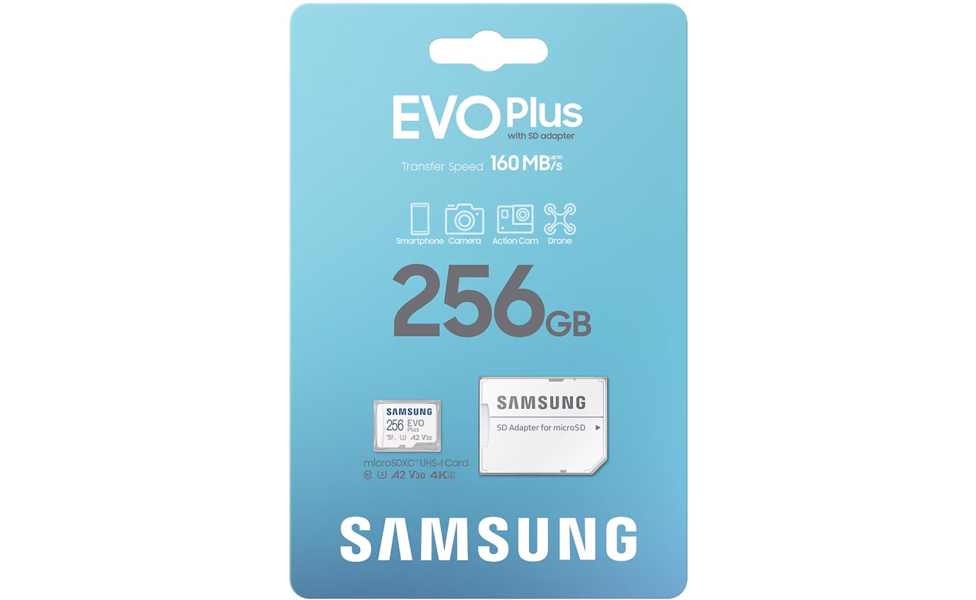 Samsung 256GB EVO Plus microSD Card MBMC256SAAPC
