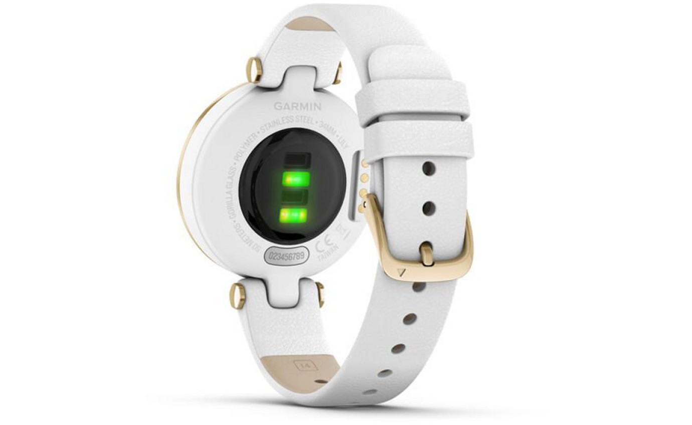 Garmin Lily™ Classic Smartwatch (Light Gold/White) 01002384A3