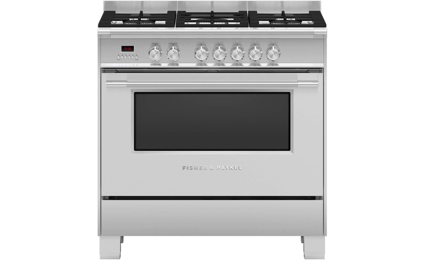 Fisher & Paykel 90cm Series 7 Classic 5 Burner Dual Fuel Cooker OR90SCG2X1