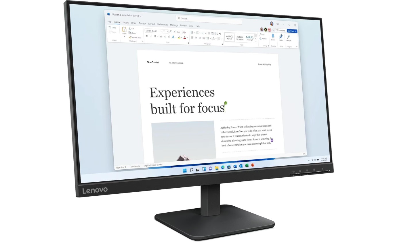 Lenovo 23.8 inch L24-4e FHD IPS Monitor 68C2KAC1AU