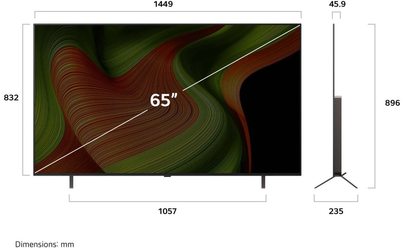 LG 65 inch B5 OLED AI UHD 4K Smart TV OLED65B5PSA