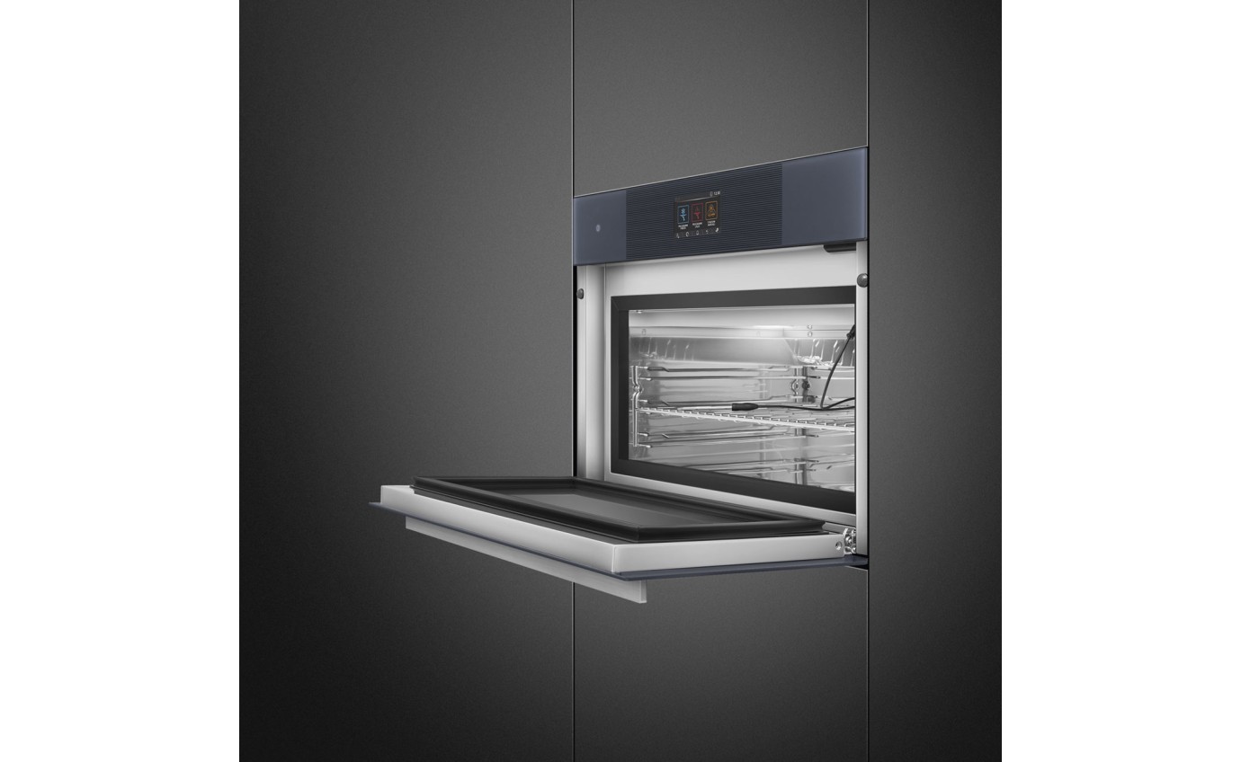 Smeg 45cm Linea Blast Chiller - Neptune Grey SBC4104G