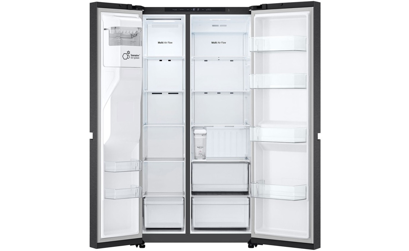 LG 641L Side By Side Fridge (Matte Black) GSN599MBL