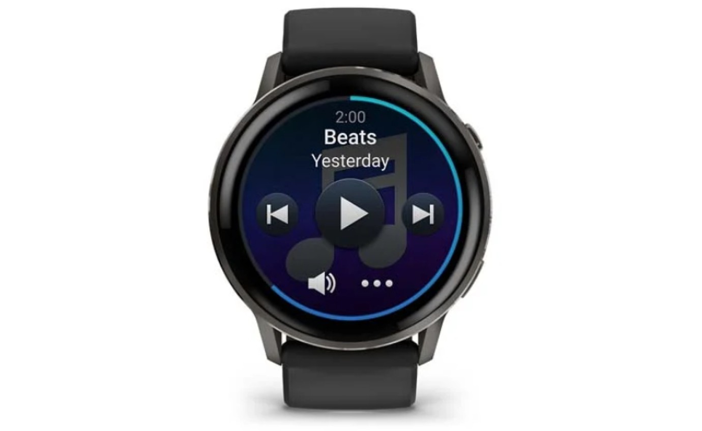 Garmin Venu&reg; 4 Smartwatch 45mm (Slate/Black Silicone Band) 0100301400