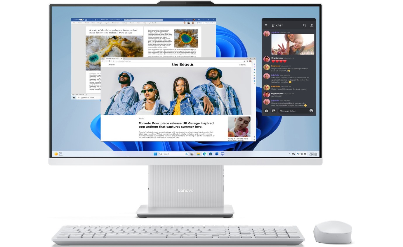 Lenovo 27 inch IdeaCentre AIO Intel Core 9 270H 32GB RAM 1TB W11H F0HM00U7AU