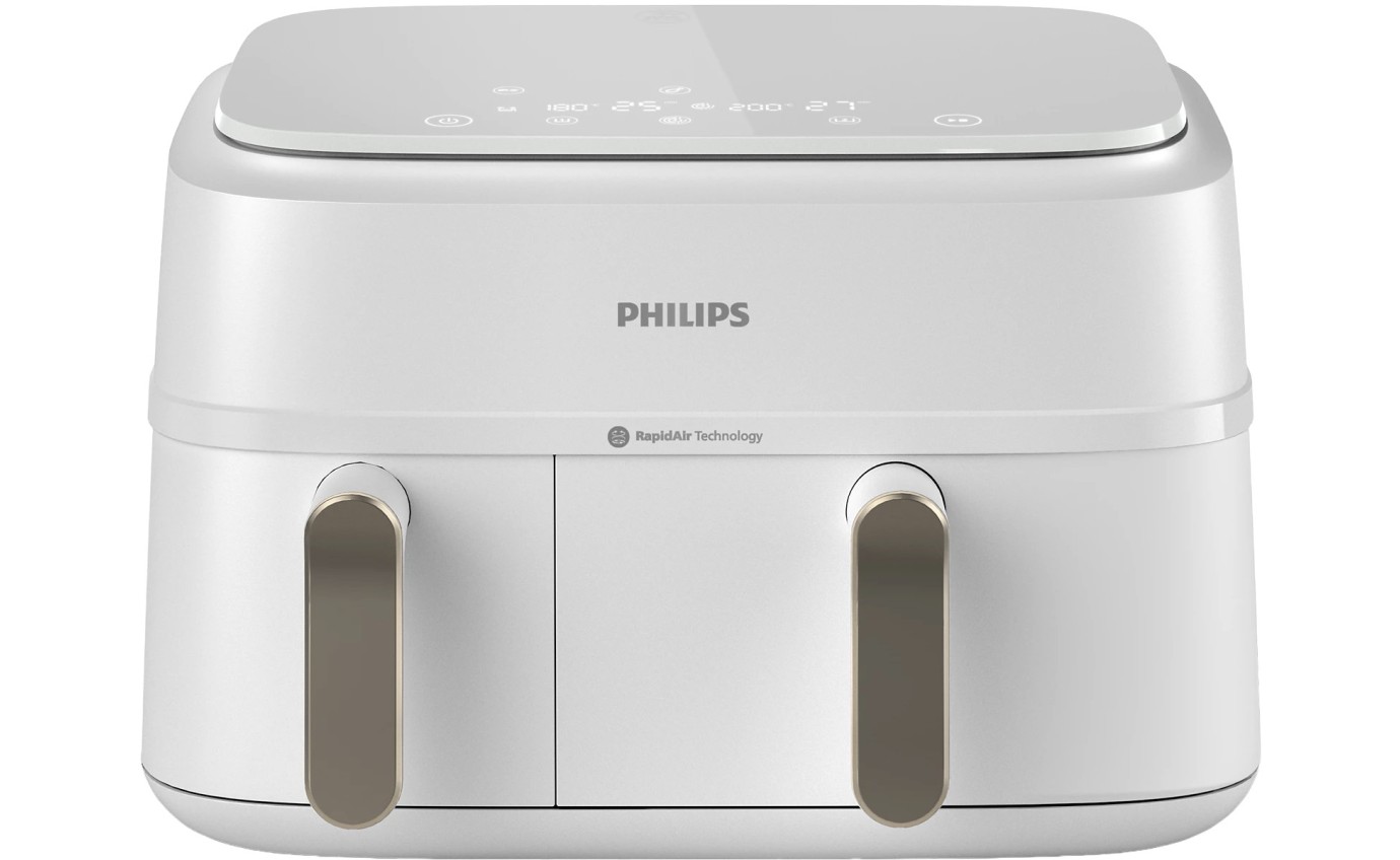 Philips 3000 Series Dual Basket Airfryer XXL (White) NA35310
