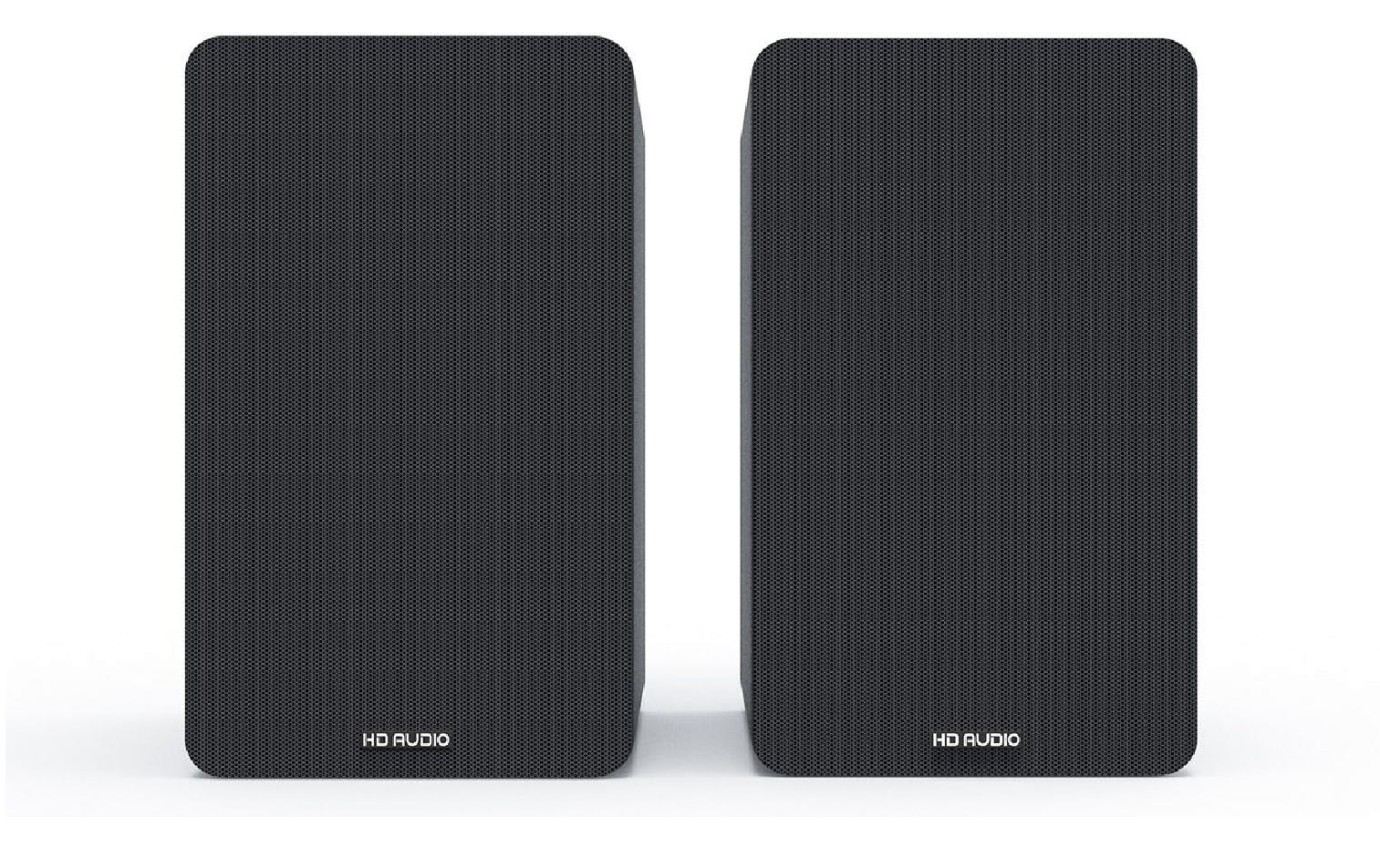 Silcron SLR05 100W Wireless Active Bookshelf Speakers (Black) SLR05BK