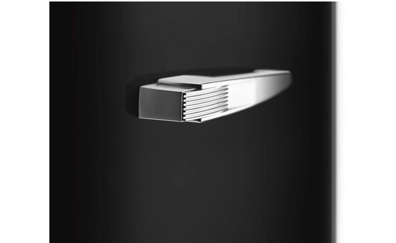 Smeg 270L 50s Style Retro Single Door Fridge (Black) FAB28RBL5AU