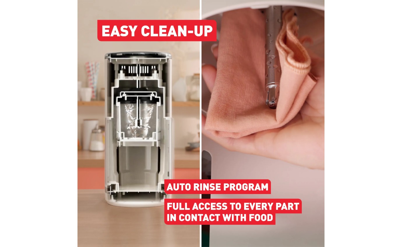 Tefal Dolci Black Knight Ice Cream Maker with Bonus Nesquik Tins NQ32IG6048