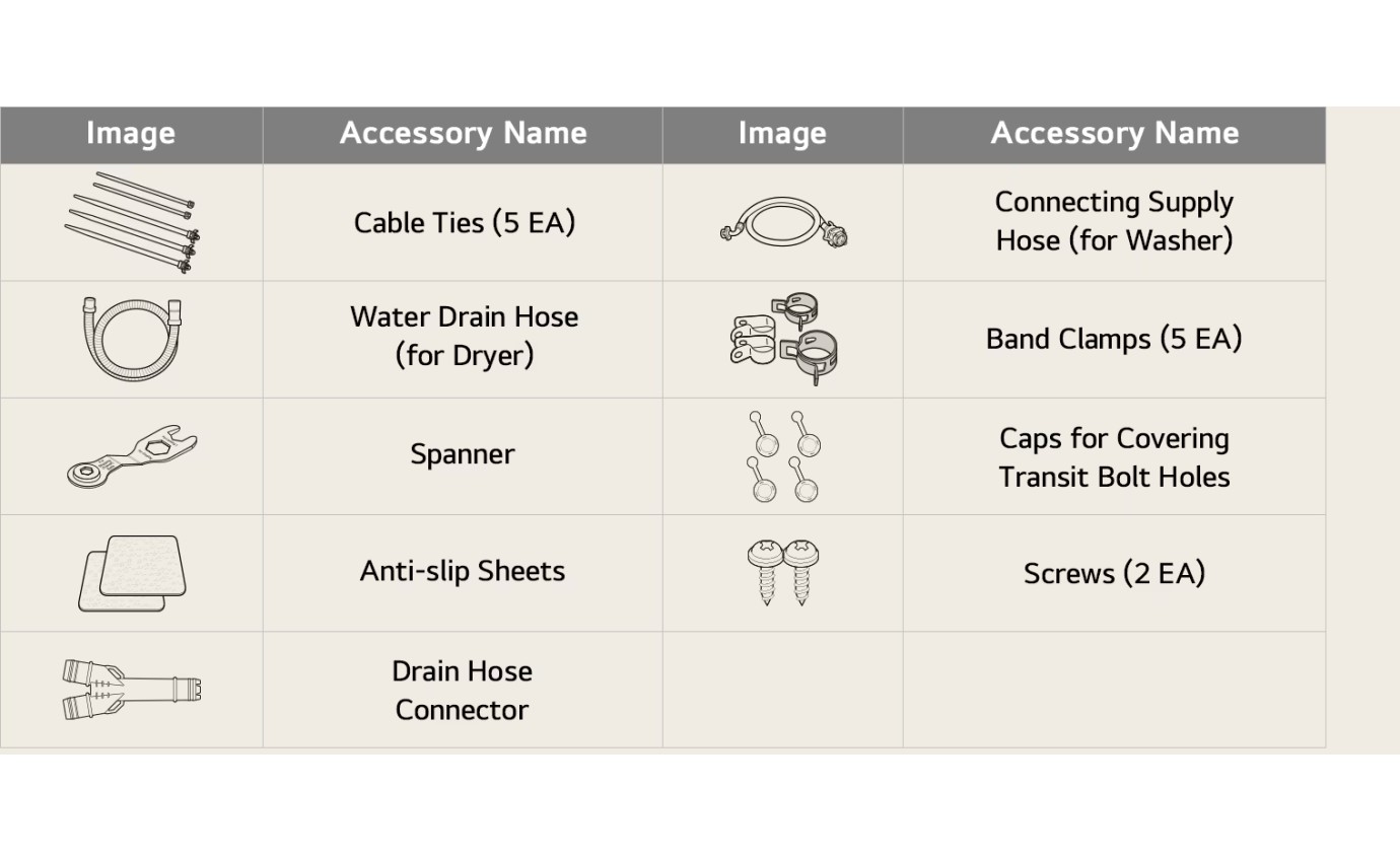 LG 12/10kg WashTower&trade; Stacked Washer Dryer (Black) WWT1210BX