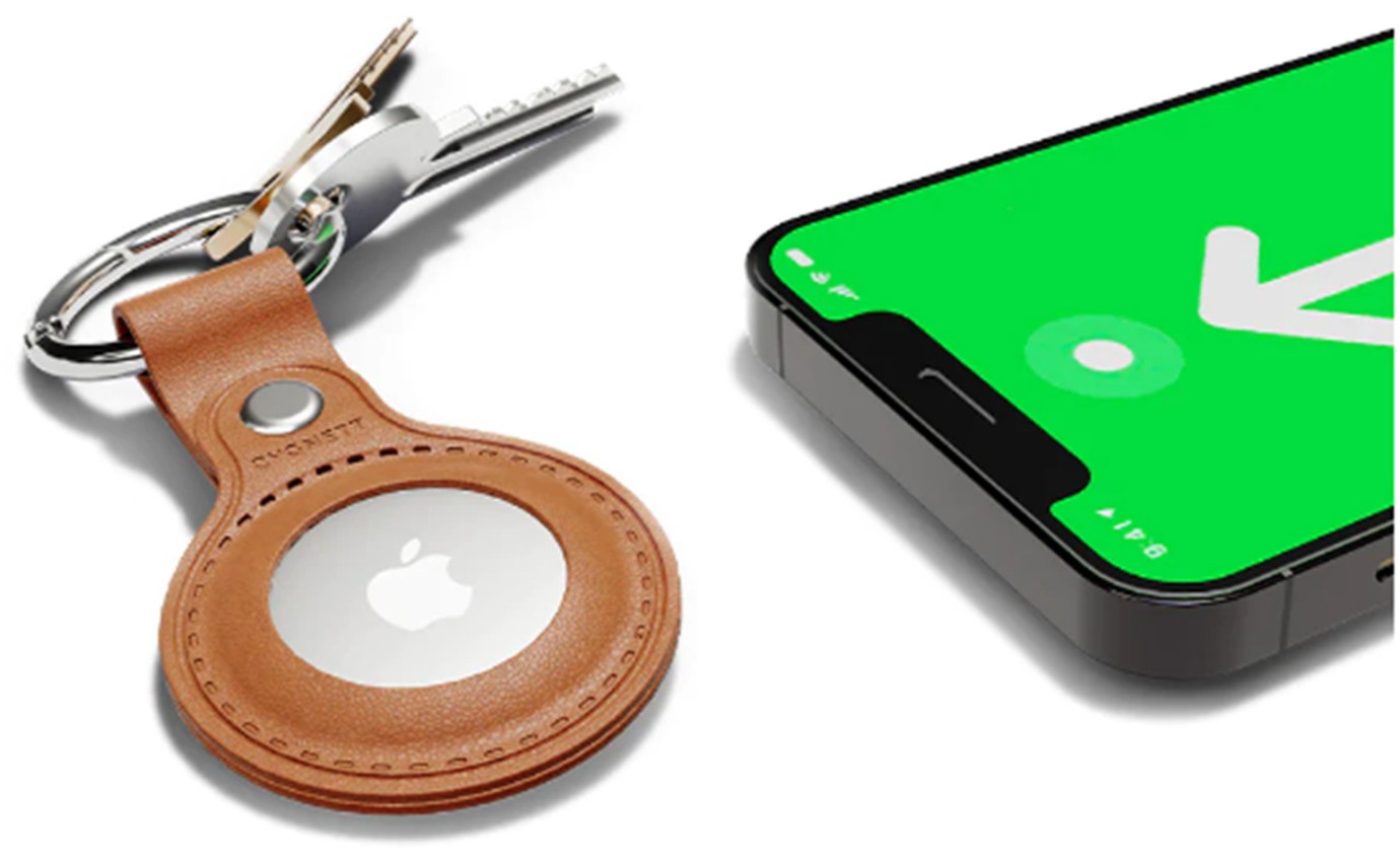 Cygnett StyleTrack Leather AirTag Case (Tan) 11901221123