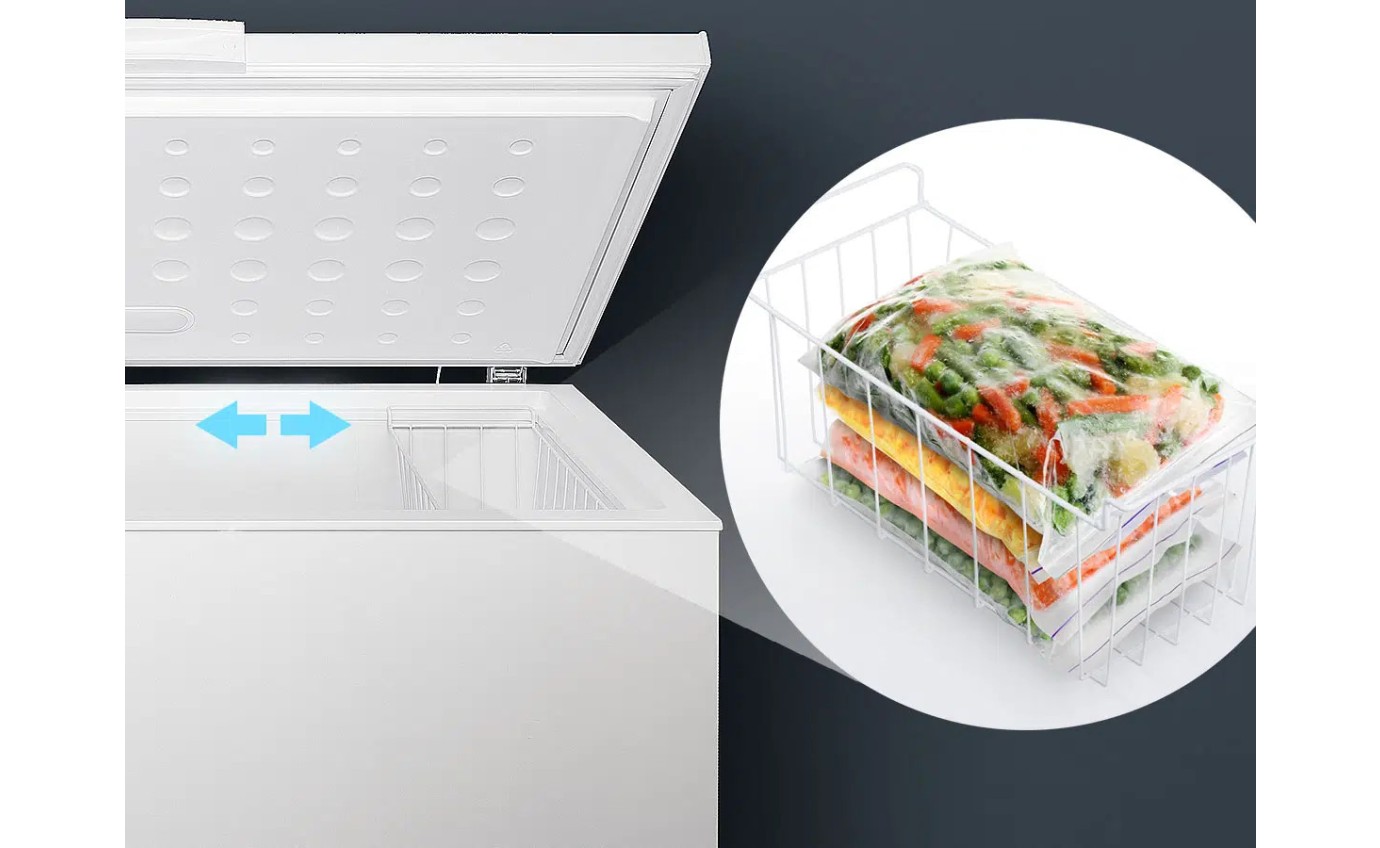 TCL 371L Hybrid Chest Freezer (White) F380CFW