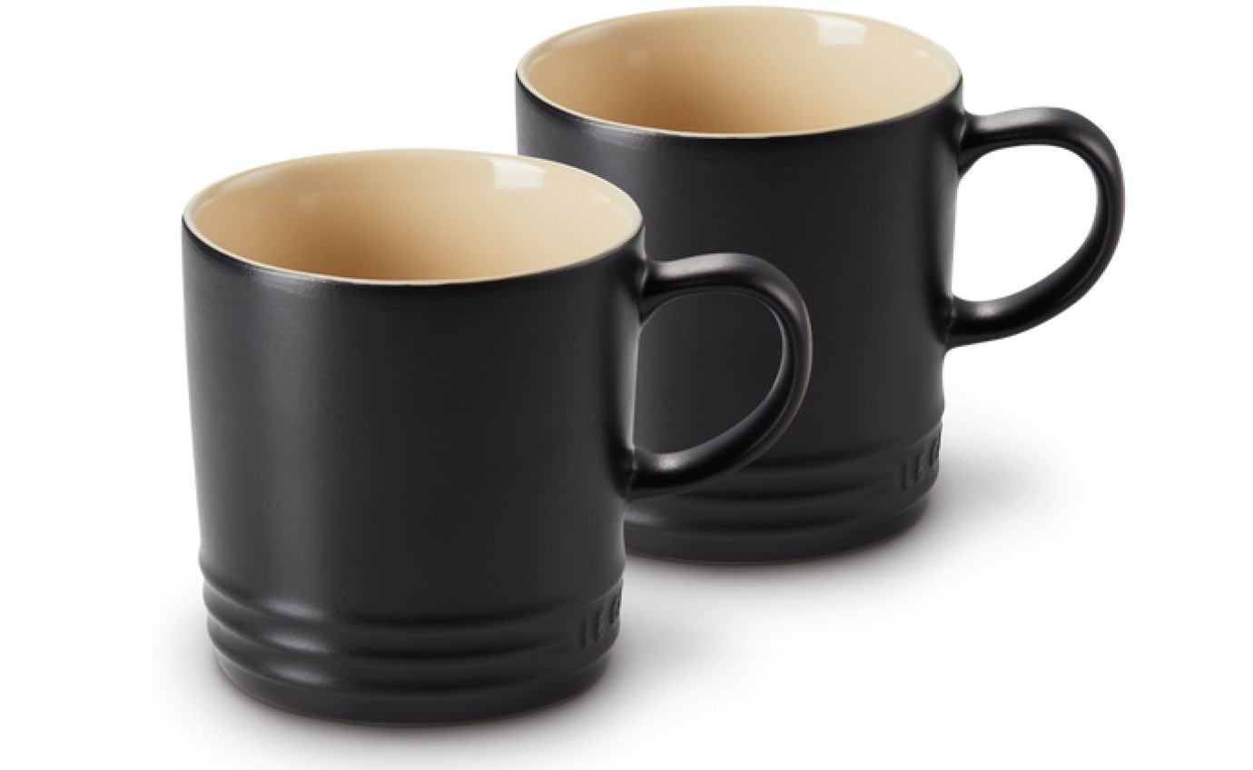 Le Creuset Set of 2 Mugs (Satin Black) 79111350000000