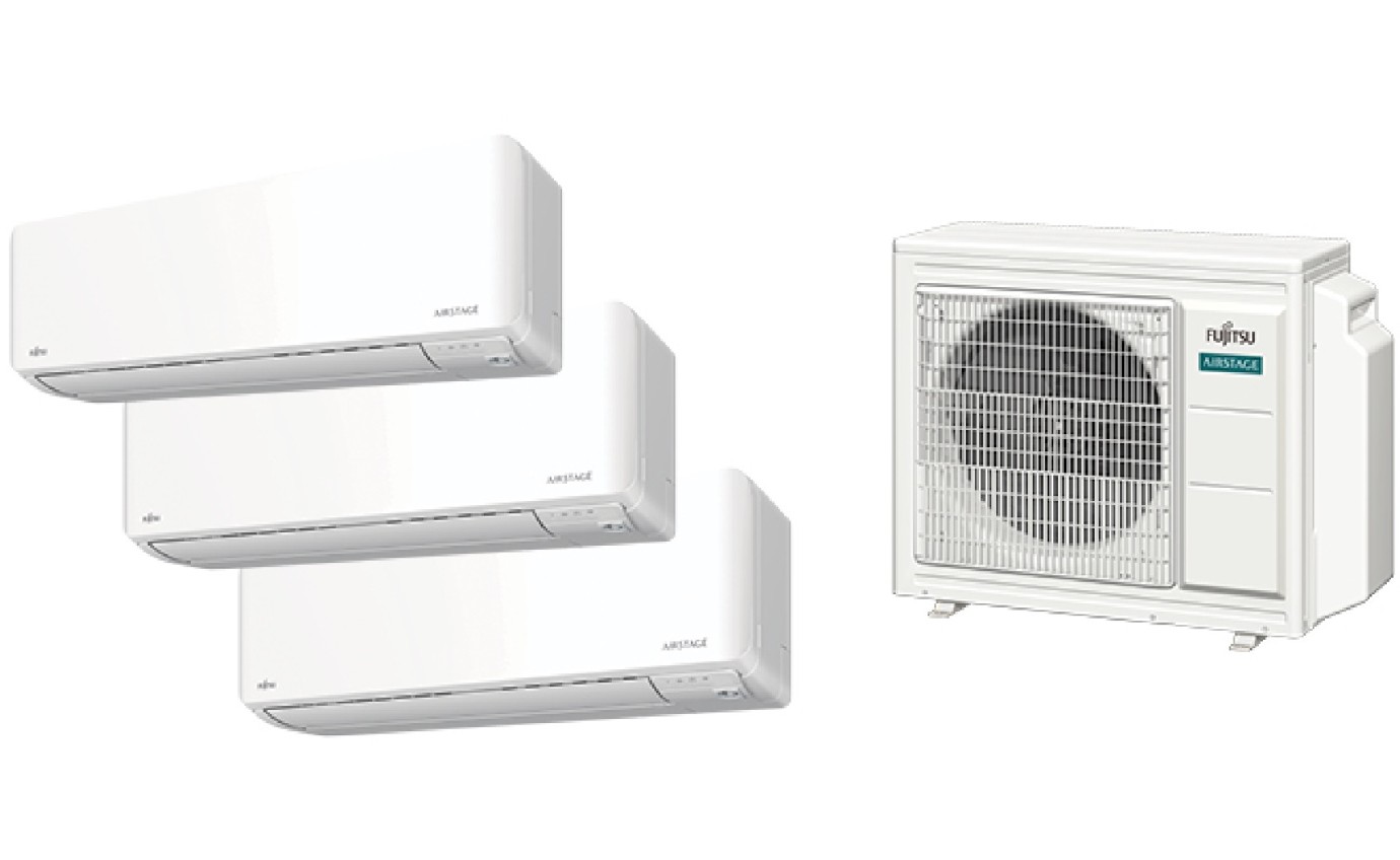 Fujitsu Multi System Air Conditioner Pack (3x 2.5kW Indoor Units) SETMULTIPACK2