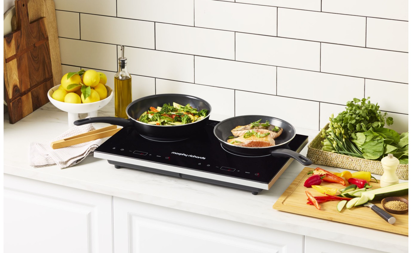 Morphy Richards Portable Dual Induction Cooktop MRICD22BK
