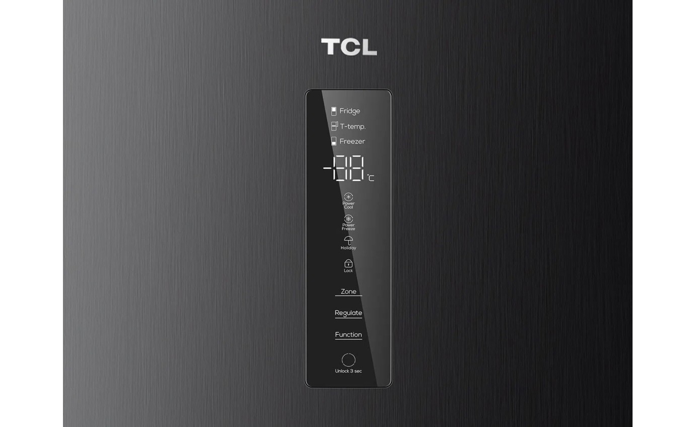 TCL 412L Bottom Mount Fridge (Matte Black) C440BFB