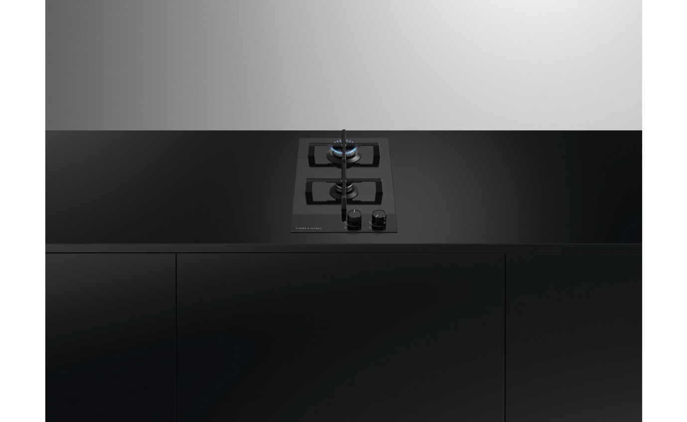 Fisher & Paykel 30cm Series 9 2 Burner Gas Cooktop, LPG CG302DLPGB4