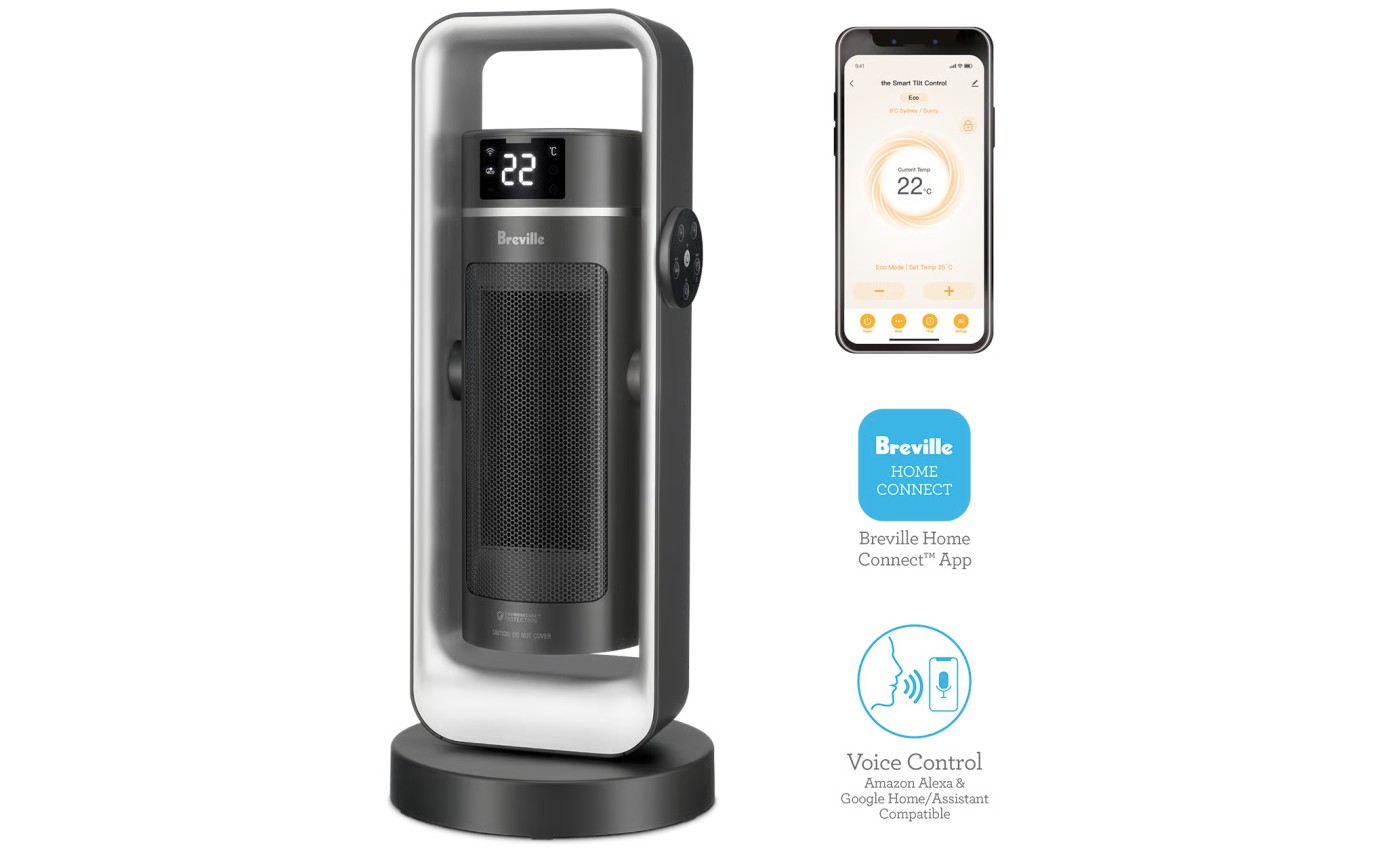 Breville the Smart Tilt Control&trade; Ceramic Heater LCE208GRY