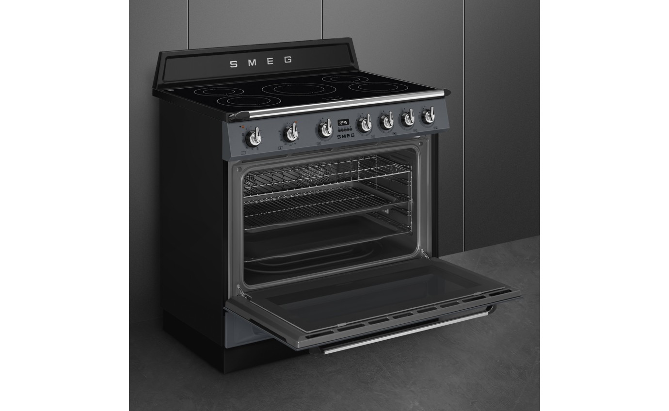 Smeg 90cm Induction Freestanding Cooker (Slate Grey) TR90IPGR