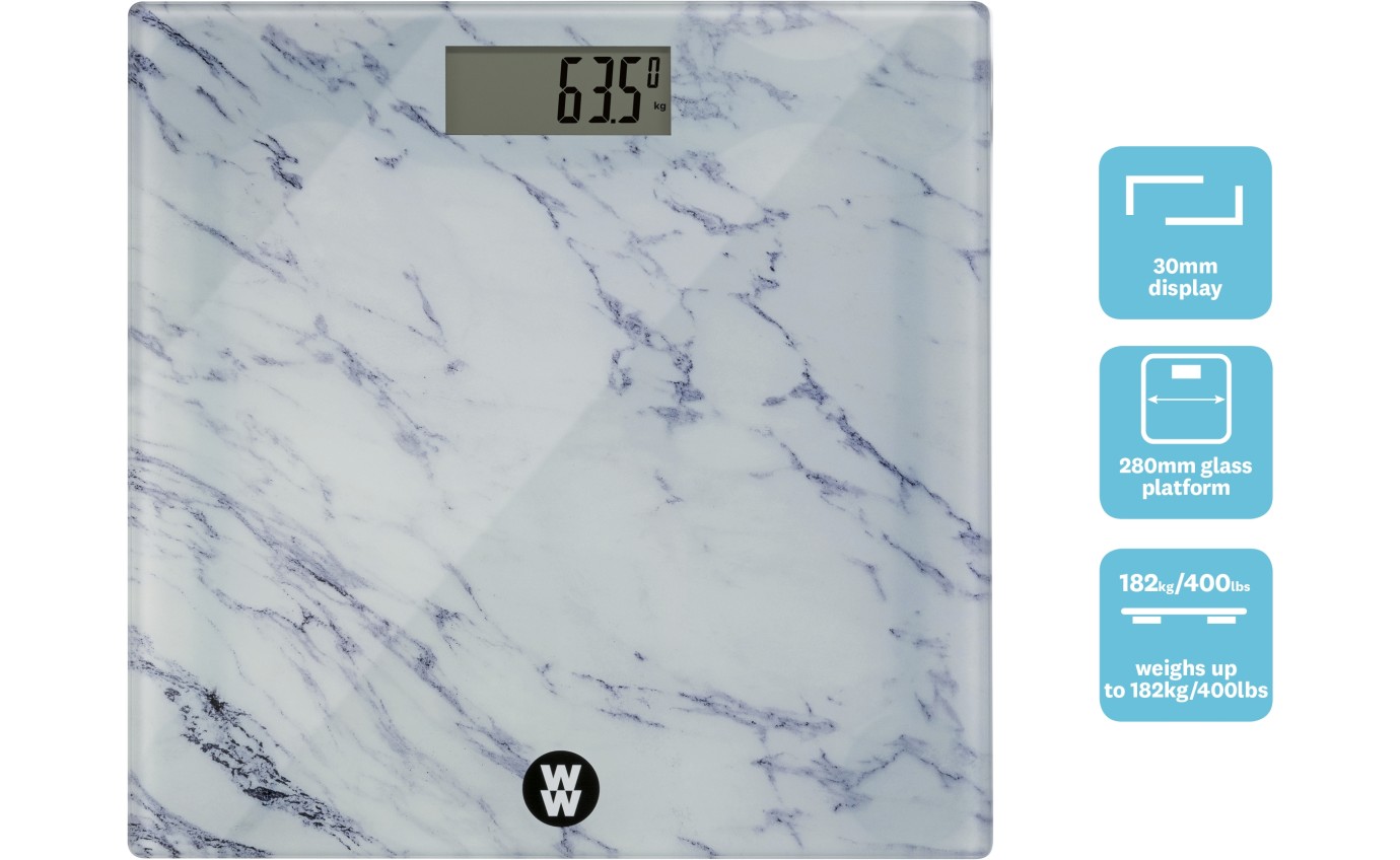 WeightWatchers Marble Body Weight Scale WW8903MCA
