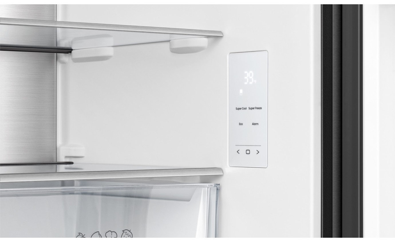 Hisense 500L Bottom Mount Fridge (Dark Stainless) HRBM500TBW