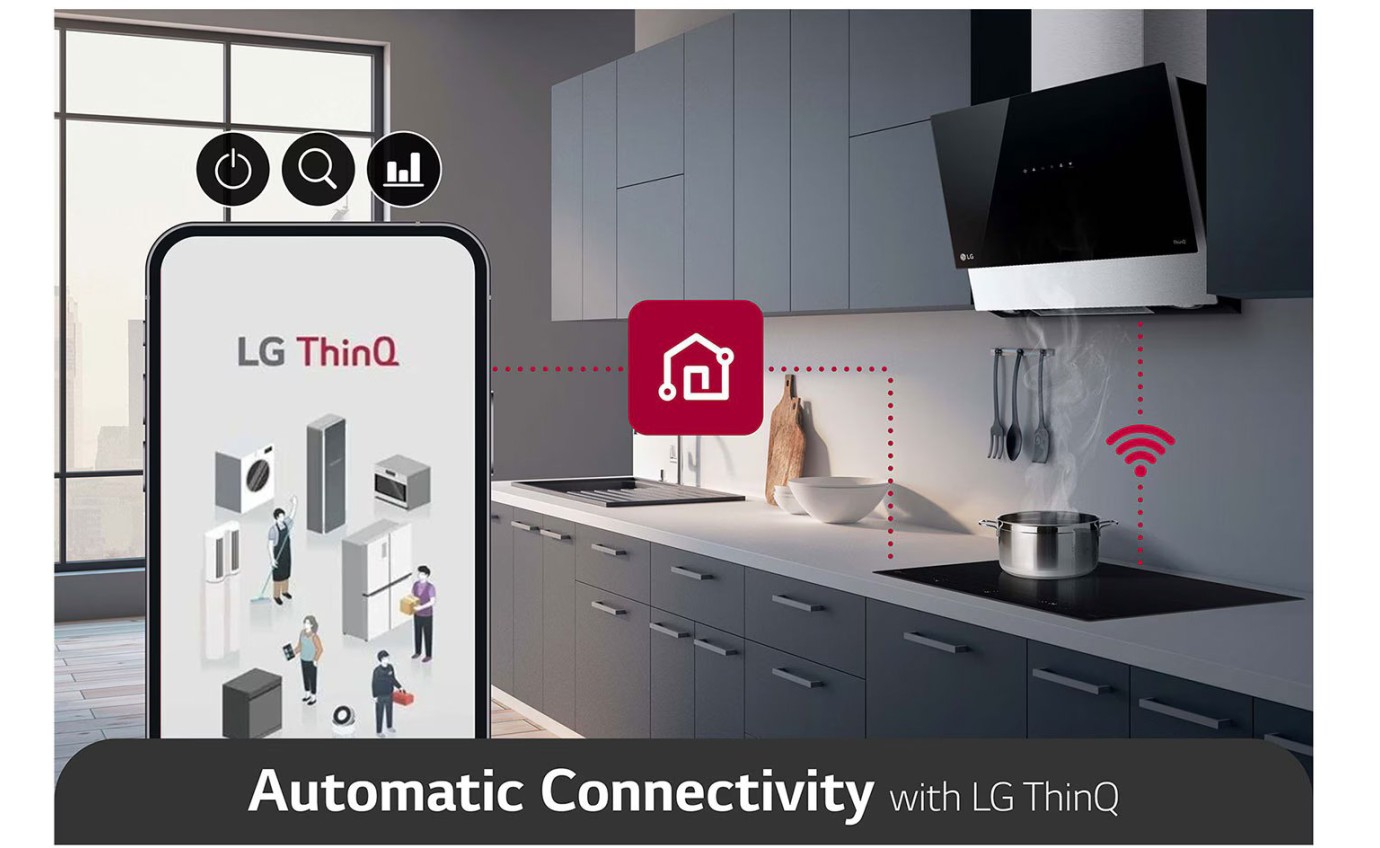 LG 60cm 4 Zone Induction Cooktop BCI607T4BG