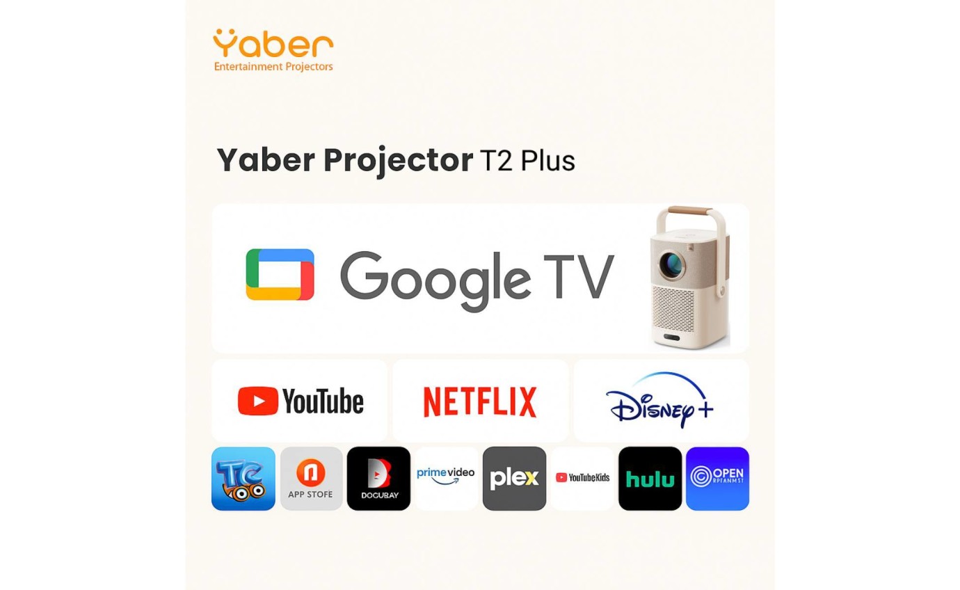 Yaber T2 Plus 1080p Projector CBK01053