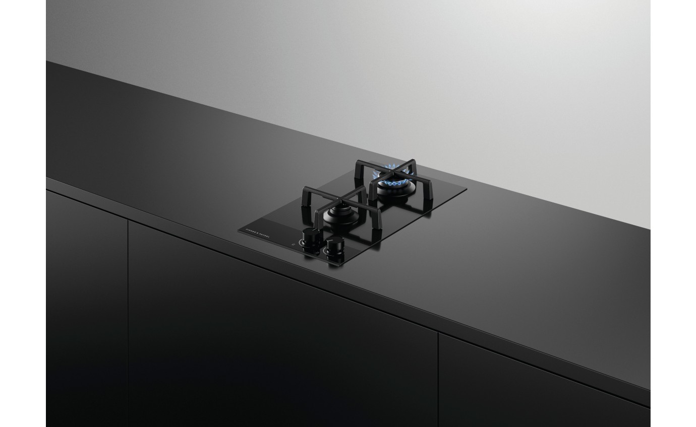 Fisher & Paykel 30cm Series 9 2 Burner Gas Cooktop, LPG CG302DLPGB4