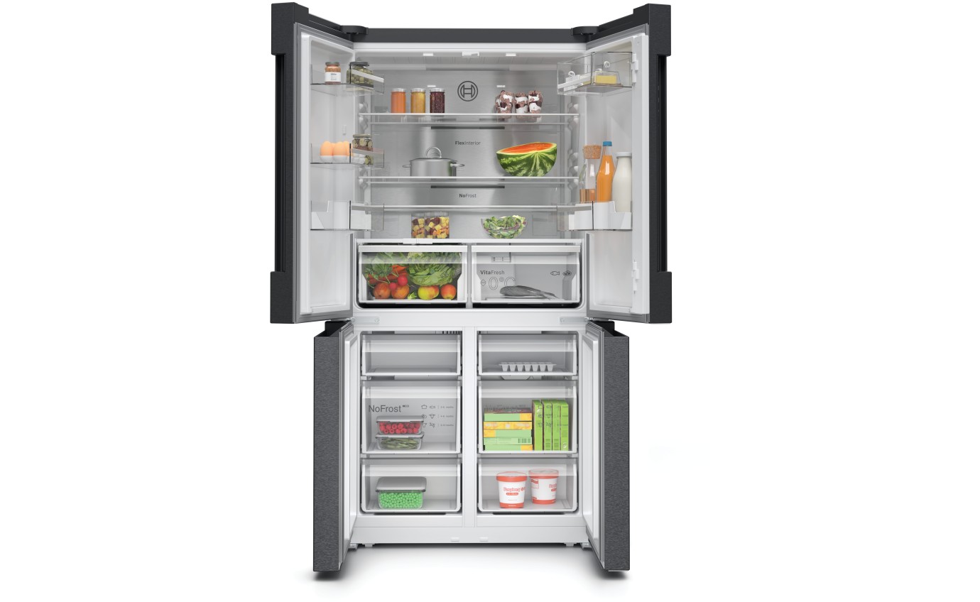 Bosch 605L Series 6 French Door Fridge (Black Stainless Steel) KFN96AXEAA