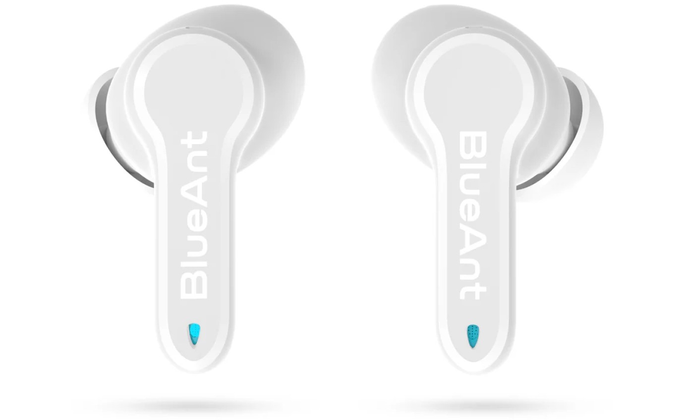 BlueAnt Pump Air ANC Noise Cancelling Earbuds (White