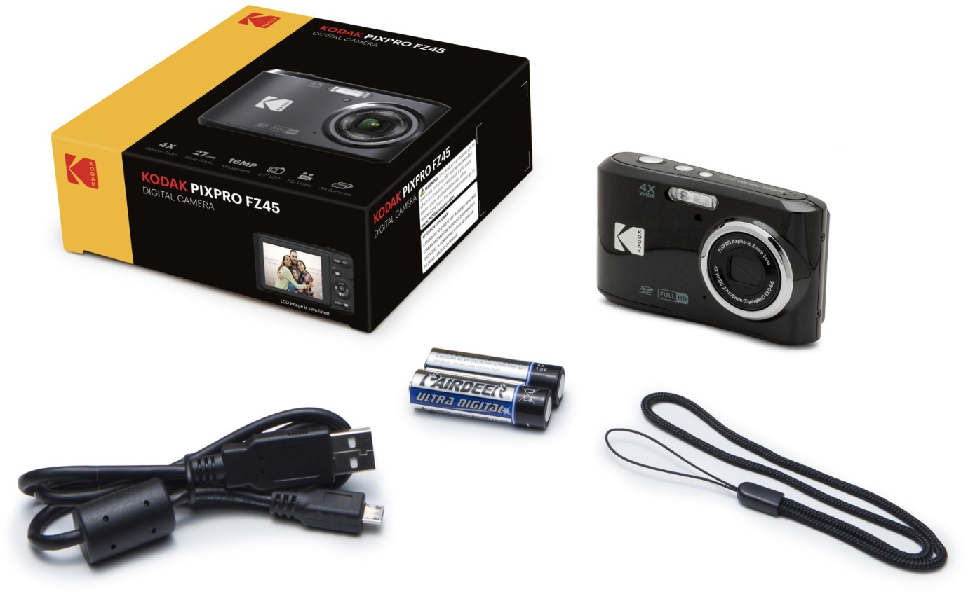 【美品・動作確認済】KODAK PIXPRO FZ45（ブラック） 中古】KODAK コダック PIXPRO FZ45 ブラック コンパクトデジタル