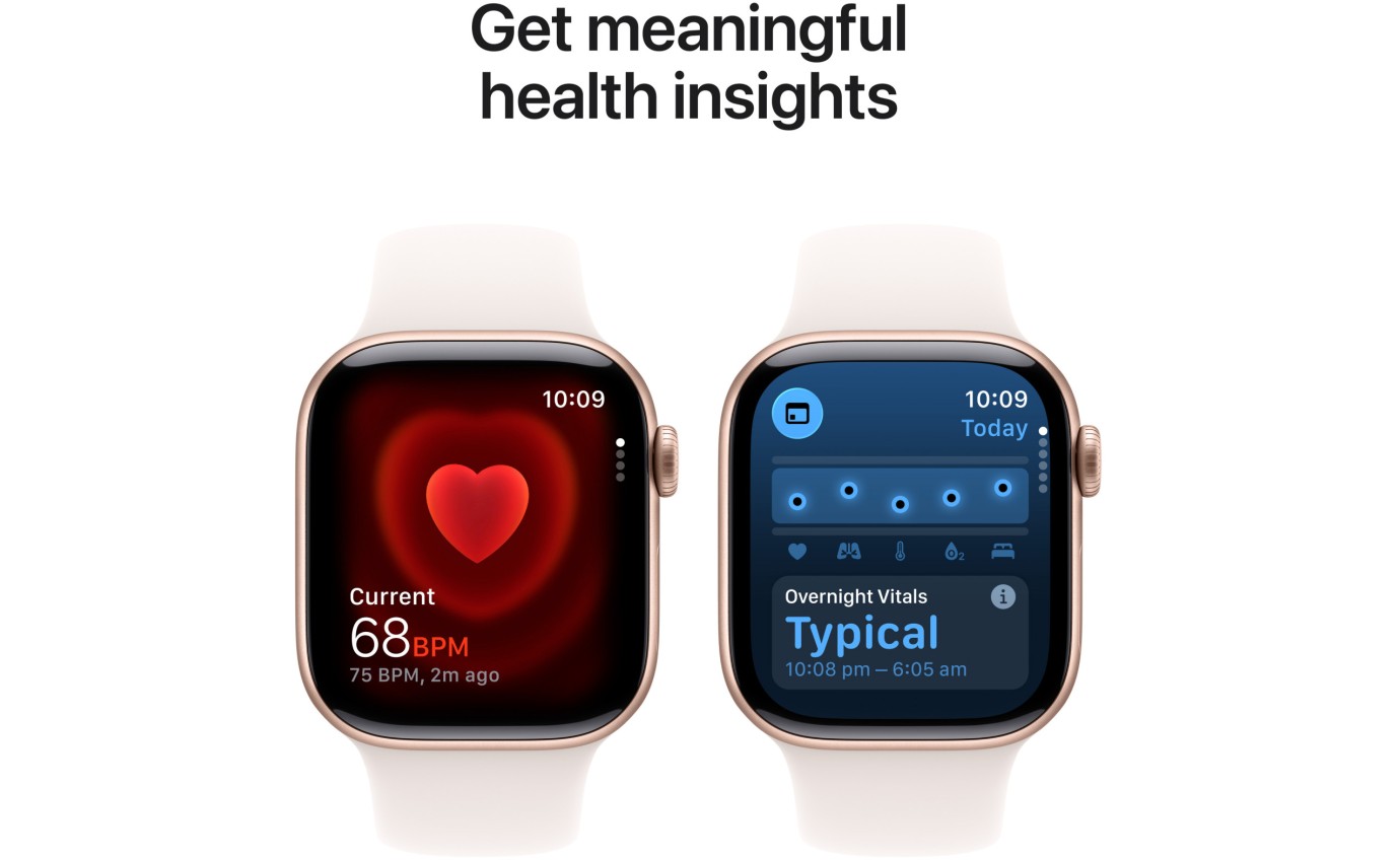 Apple Watch Series 11 GPS + Cellular 42mm Rose Gold Aluminium Case with Light Blush Sport Band (M/L) MF8F4XA