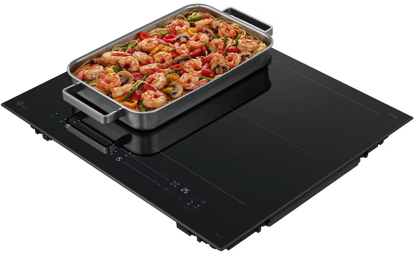 LG 60cm 4 Zone Induction Cooktop BCI607B4BG